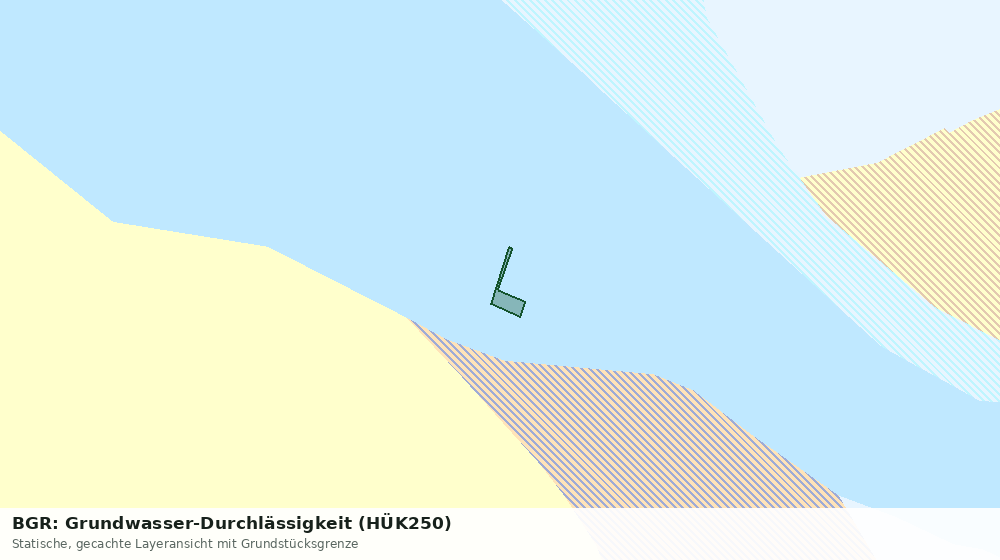 Statische Kartenansicht: BGR: Grundwasser-Durchlässigkeit (HÜK250)