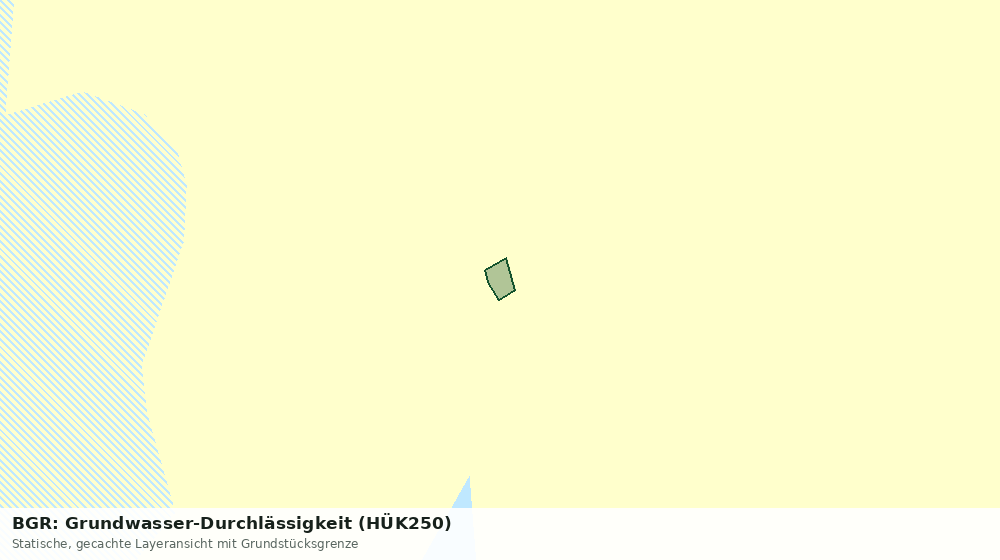 Statische Kartenansicht: BGR: Grundwasser-Durchlässigkeit (HÜK250)