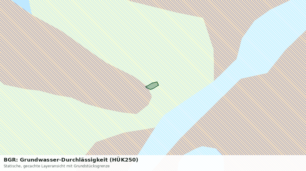 Statische Kartenansicht: BGR: Grundwasser-Durchlässigkeit (HÜK250)