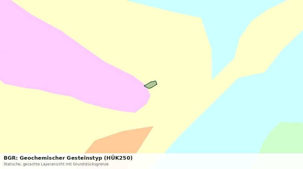 Statische Kartenansicht: BGR: Geochemischer Gesteinstyp (HÜK250)