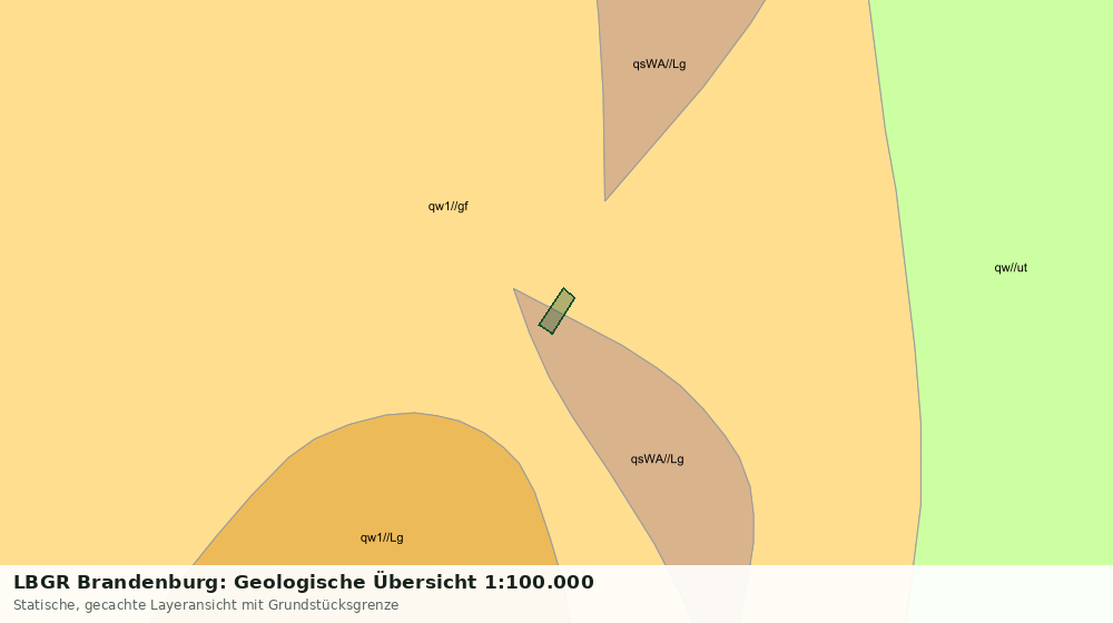 Statische Kartenansicht: LBGR Brandenburg: Geologische Übersicht 1:100.000