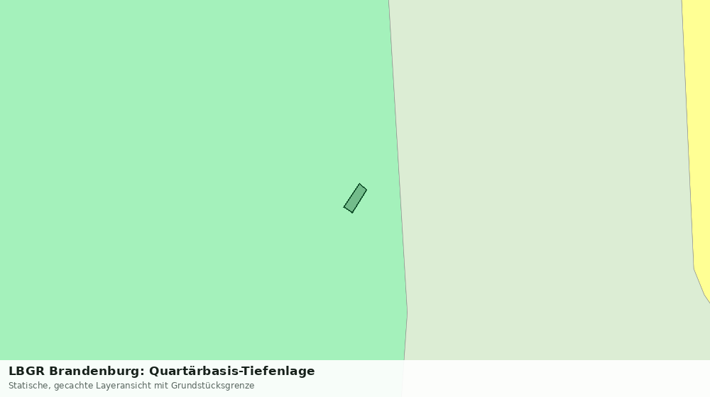 Statische Kartenansicht: LBGR Brandenburg: Quartärbasis-Tiefenlage