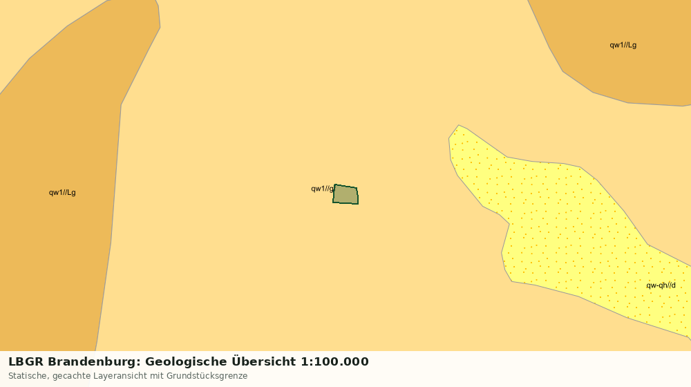 Statische Kartenansicht: LBGR Brandenburg: Geologische Übersicht 1:100.000