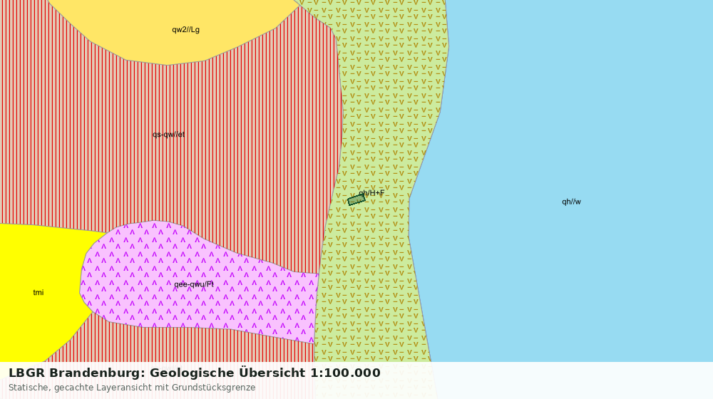 Statische Kartenansicht: LBGR Brandenburg: Geologische Übersicht 1:100.000