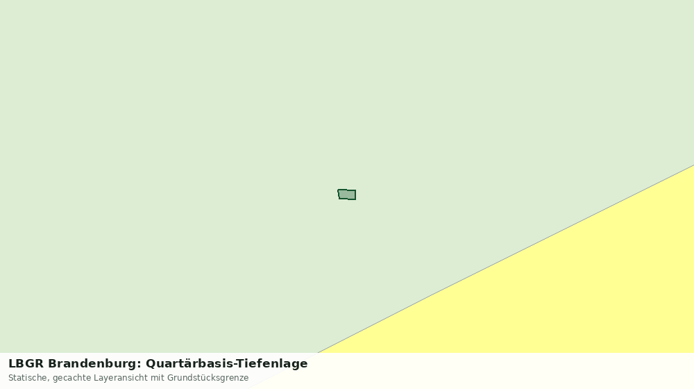 Statische Kartenansicht: LBGR Brandenburg: Quartärbasis-Tiefenlage