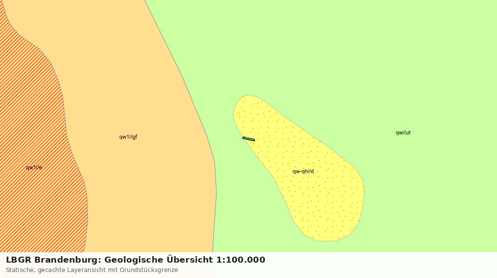 Statische Kartenansicht: LBGR Brandenburg: Geologische Übersicht 1:100.000