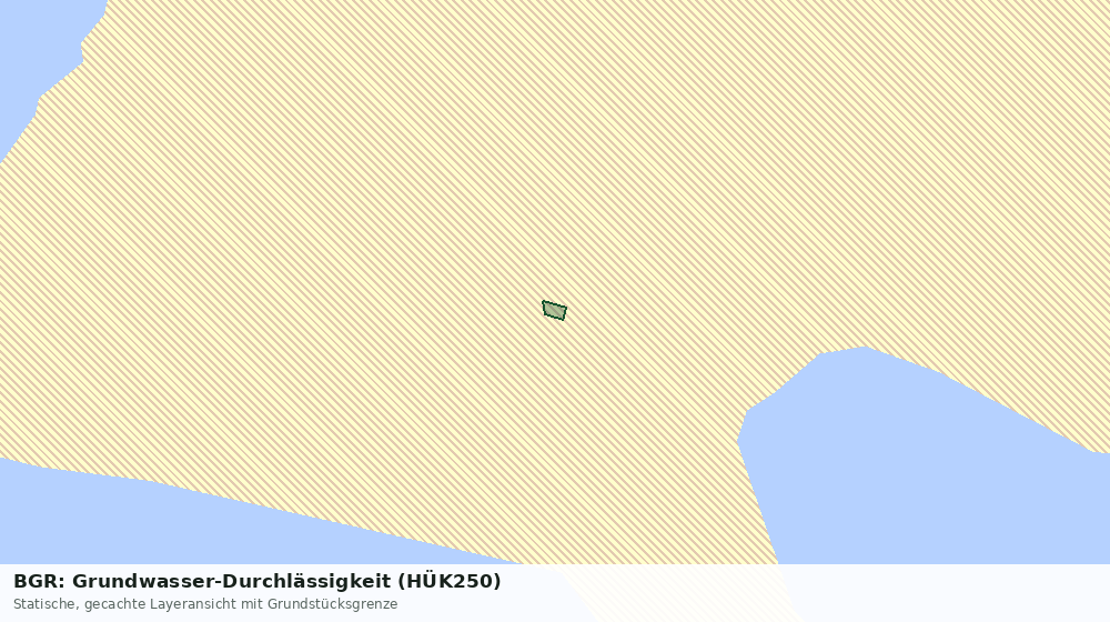 Statische Kartenansicht: BGR: Grundwasser-Durchlässigkeit (HÜK250)
