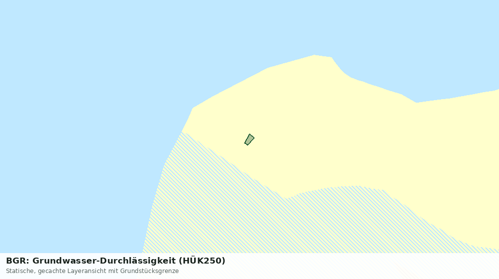 Statische Kartenansicht: BGR: Grundwasser-Durchlässigkeit (HÜK250)