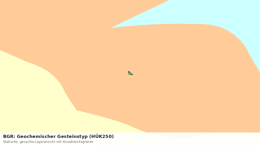 Statische Kartenansicht: BGR: Geochemischer Gesteinstyp (HÜK250)