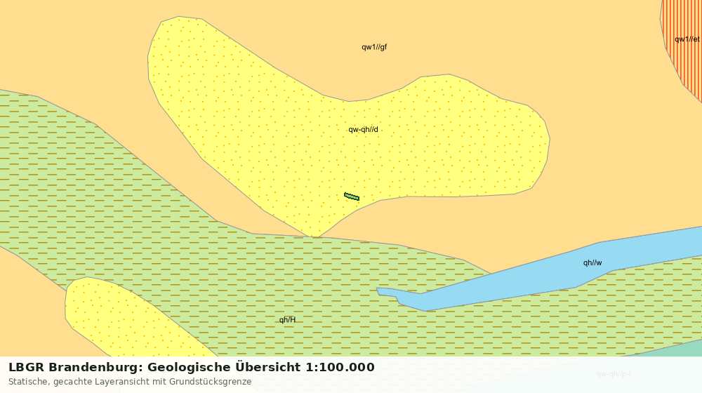 Statische Kartenansicht: LBGR Brandenburg: Geologische Übersicht 1:100.000