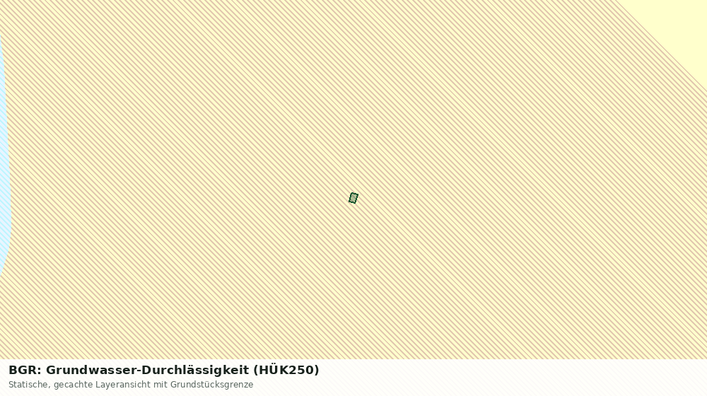 Statische Kartenansicht: BGR: Grundwasser-Durchlässigkeit (HÜK250)