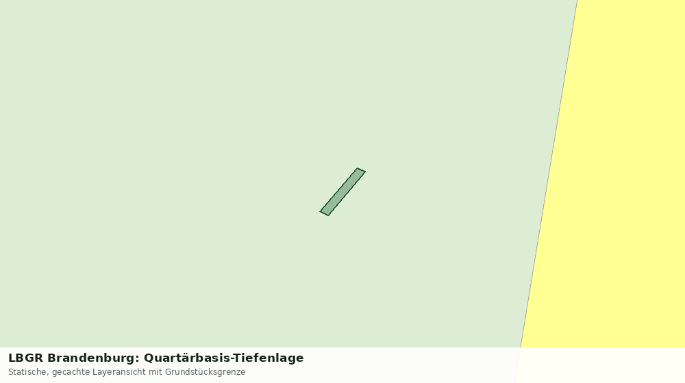 Statische Kartenansicht: LBGR Brandenburg: Quartärbasis-Tiefenlage