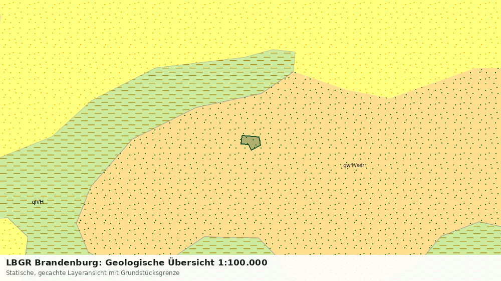 Statische Kartenansicht: LBGR Brandenburg: Geologische Übersicht 1:100.000