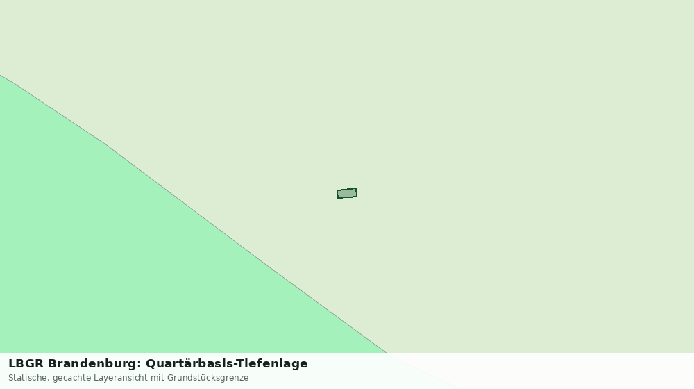 Statische Kartenansicht: LBGR Brandenburg: Quartärbasis-Tiefenlage