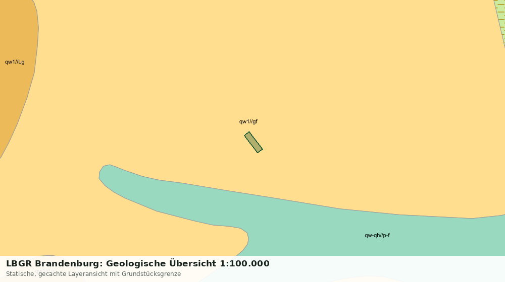 Statische Kartenansicht: LBGR Brandenburg: Geologische Übersicht 1:100.000