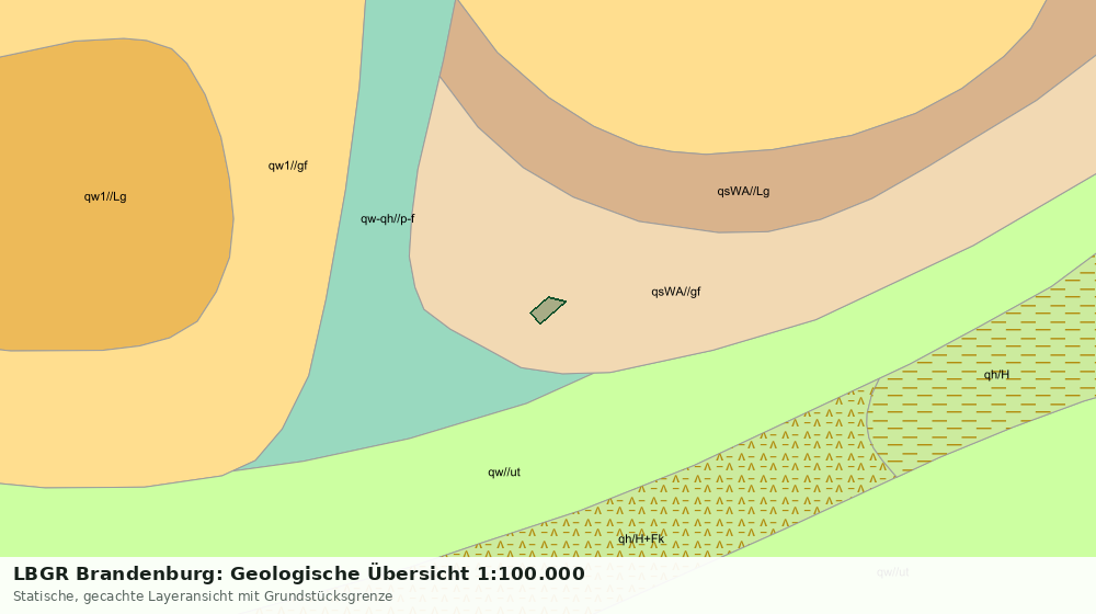 Statische Kartenansicht: LBGR Brandenburg: Geologische Übersicht 1:100.000