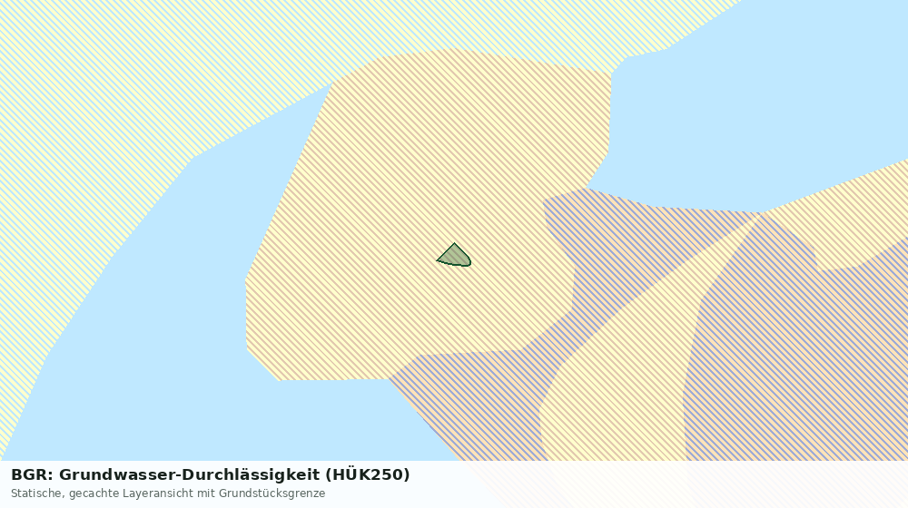Statische Kartenansicht: BGR: Grundwasser-Durchlässigkeit (HÜK250)