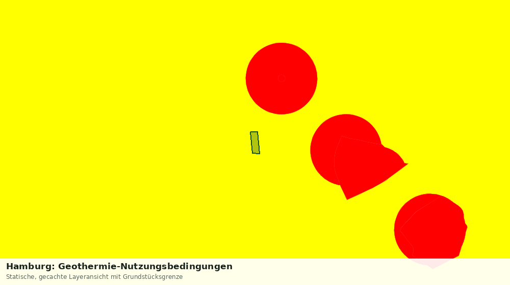 Statische Kartenansicht: Hamburg: Geothermie-Nutzungsbedingungen