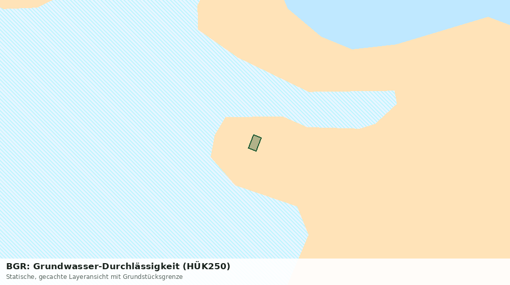 Statische Kartenansicht: BGR: Grundwasser-Durchlässigkeit (HÜK250)