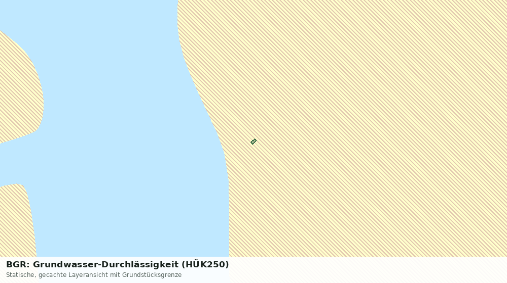 Statische Kartenansicht: BGR: Grundwasser-Durchlässigkeit (HÜK250)