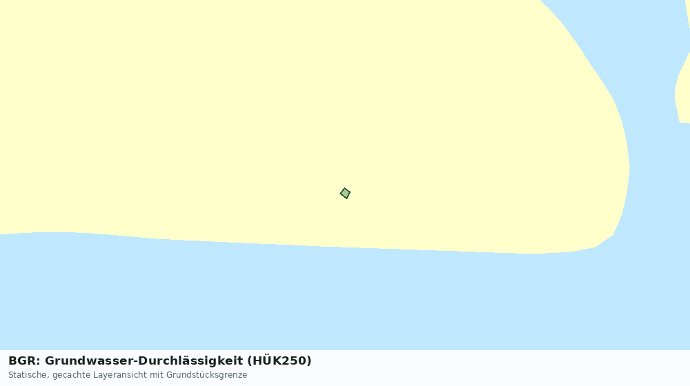 Statische Kartenansicht: BGR: Grundwasser-Durchlässigkeit (HÜK250)