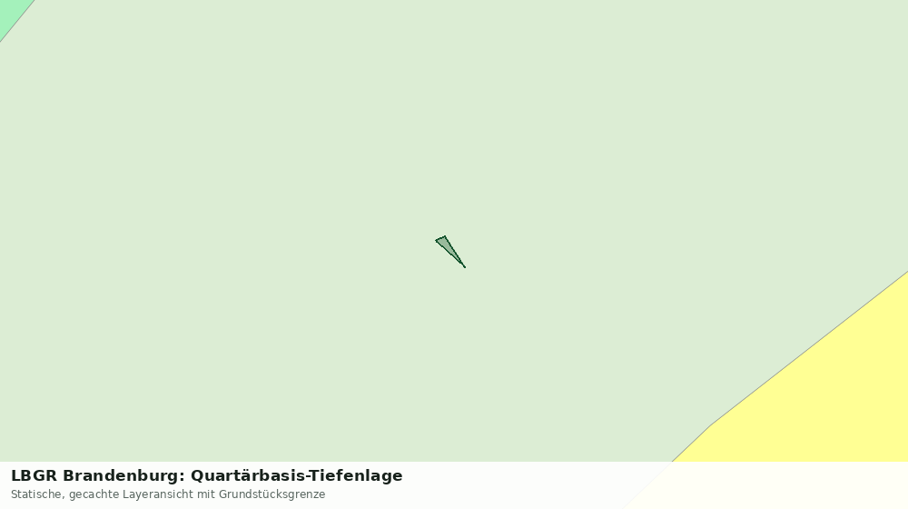 Statische Kartenansicht: LBGR Brandenburg: Quartärbasis-Tiefenlage