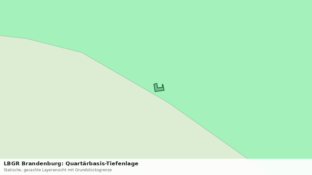 Statische Kartenansicht: LBGR Brandenburg: Quartärbasis-Tiefenlage