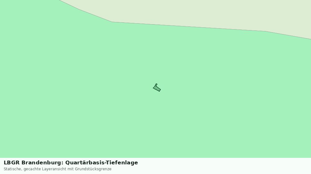 Statische Kartenansicht: LBGR Brandenburg: Quartärbasis-Tiefenlage
