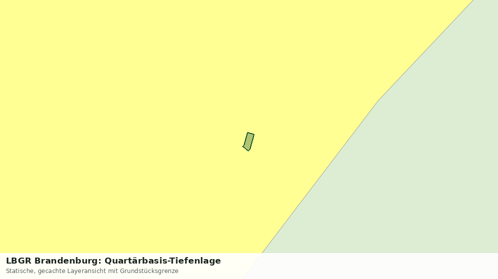 Statische Kartenansicht: LBGR Brandenburg: Quartärbasis-Tiefenlage