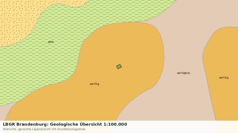 Statische Kartenansicht: LBGR Brandenburg: Geologische Übersicht 1:100.000