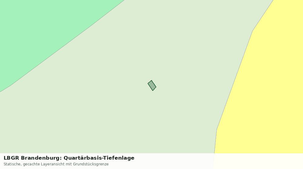 Statische Kartenansicht: LBGR Brandenburg: Quartärbasis-Tiefenlage