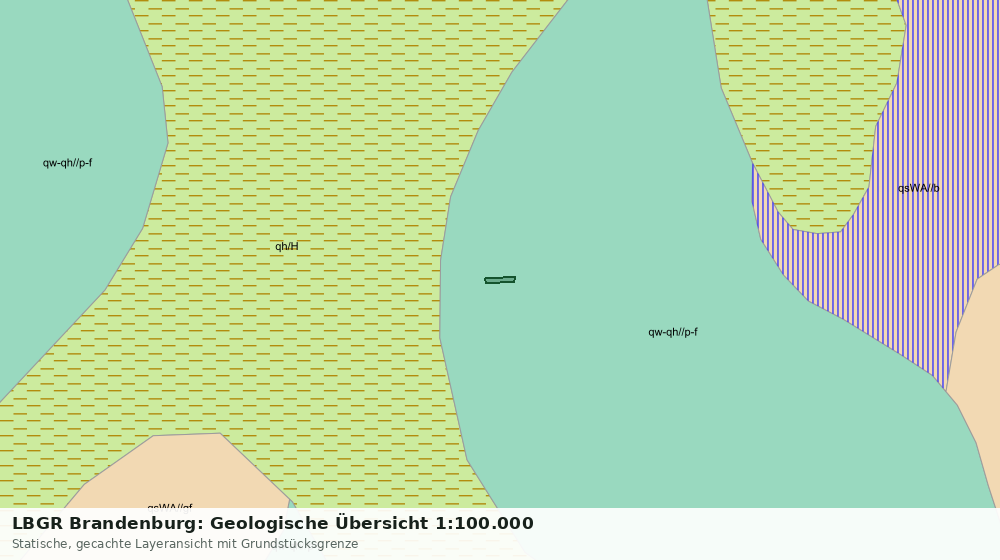 Statische Kartenansicht: LBGR Brandenburg: Geologische Übersicht 1:100.000