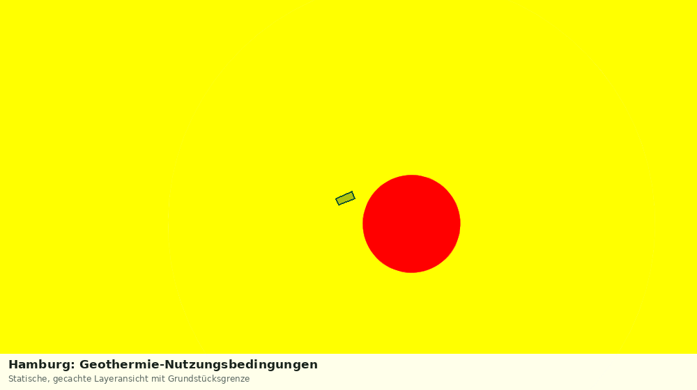 Statische Kartenansicht: Hamburg: Geothermie-Nutzungsbedingungen