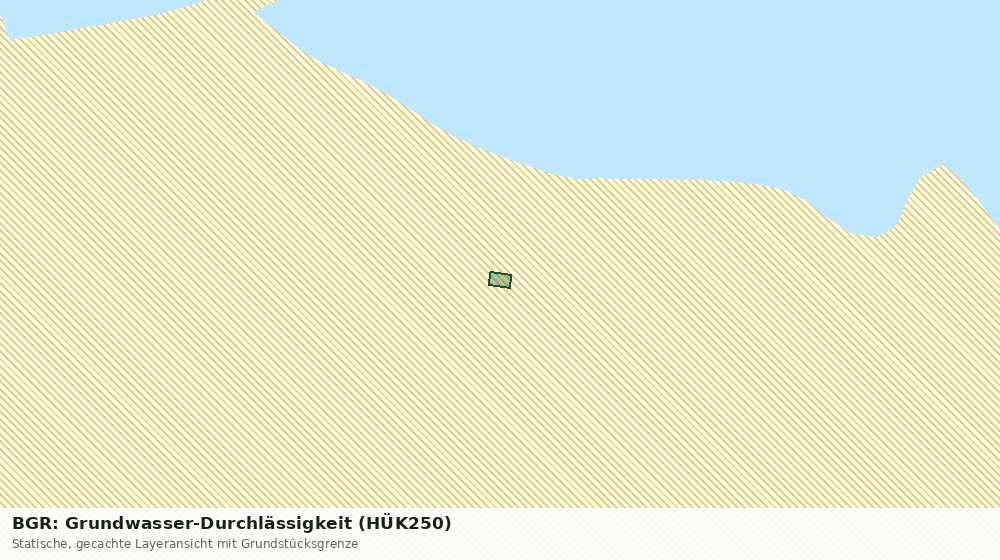 Statische Kartenansicht: BGR: Grundwasser-Durchlässigkeit (HÜK250)