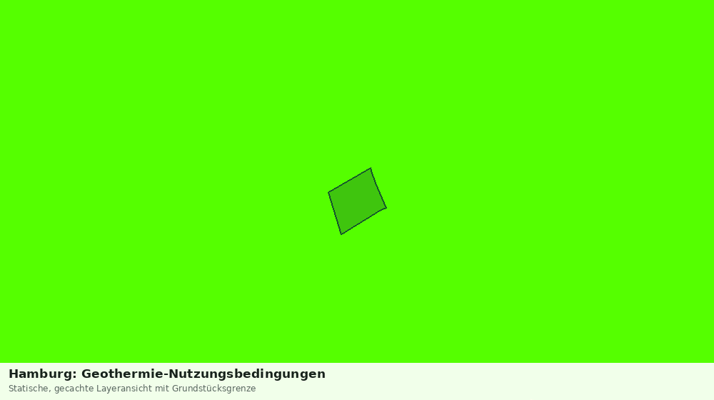 Statische Kartenansicht: Hamburg: Geothermie-Nutzungsbedingungen