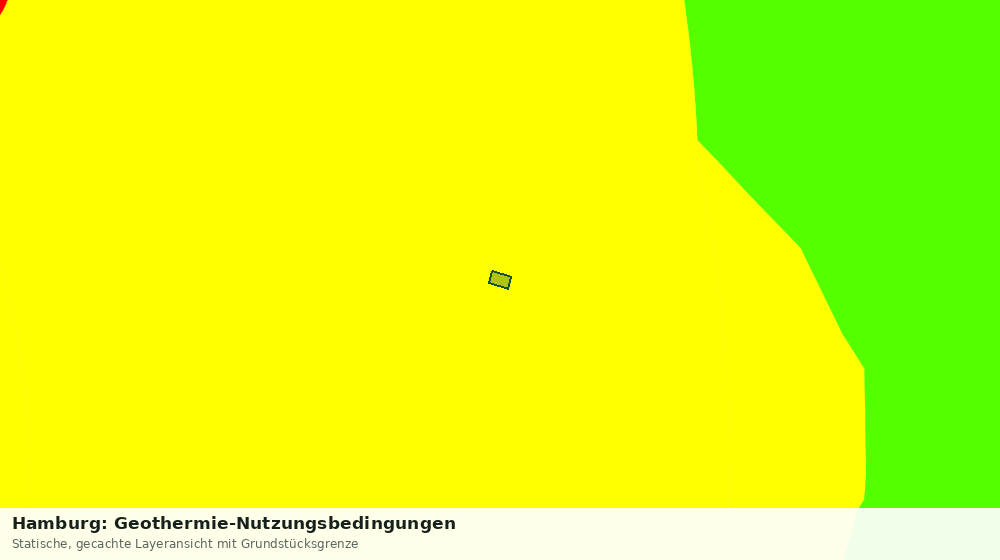Statische Kartenansicht: Hamburg: Geothermie-Nutzungsbedingungen