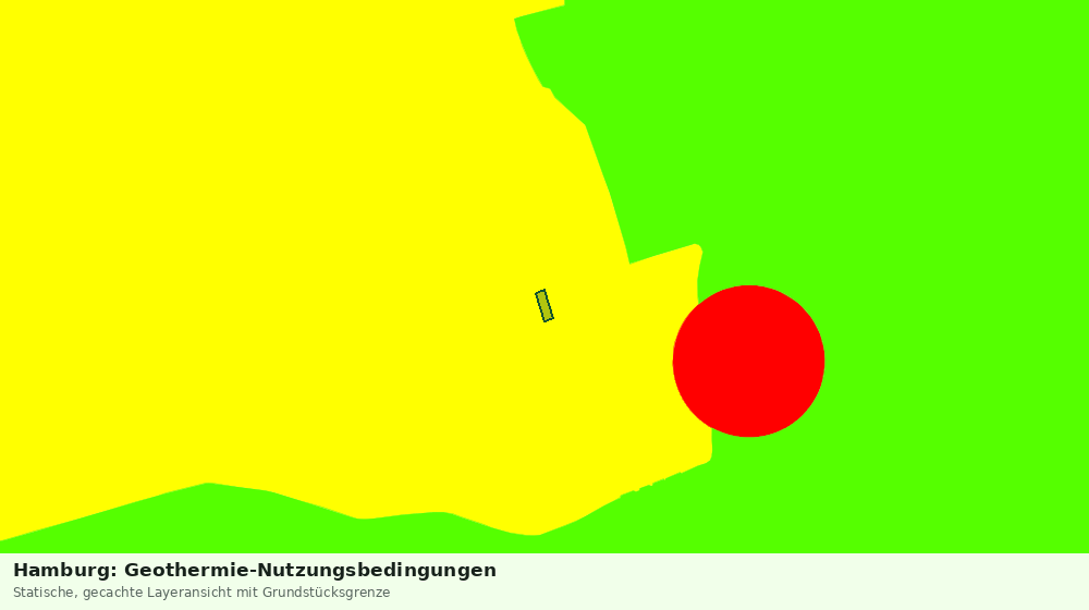 Statische Kartenansicht: Hamburg: Geothermie-Nutzungsbedingungen