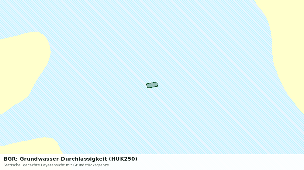 Statische Kartenansicht: BGR: Grundwasser-Durchlässigkeit (HÜK250)