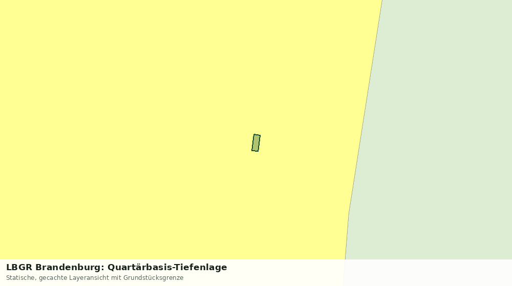 Statische Kartenansicht: LBGR Brandenburg: Quartärbasis-Tiefenlage