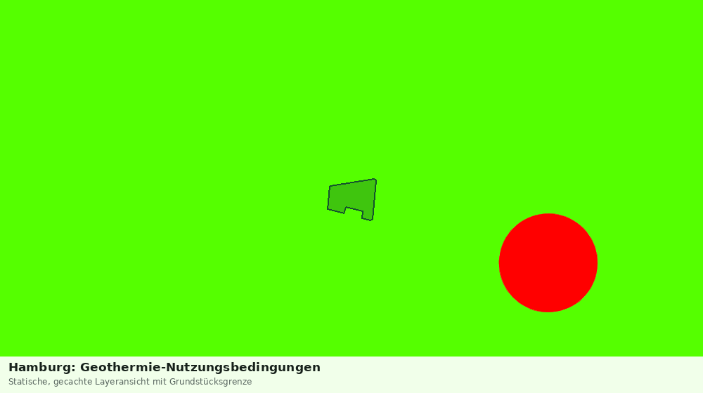 Statische Kartenansicht: Hamburg: Geothermie-Nutzungsbedingungen