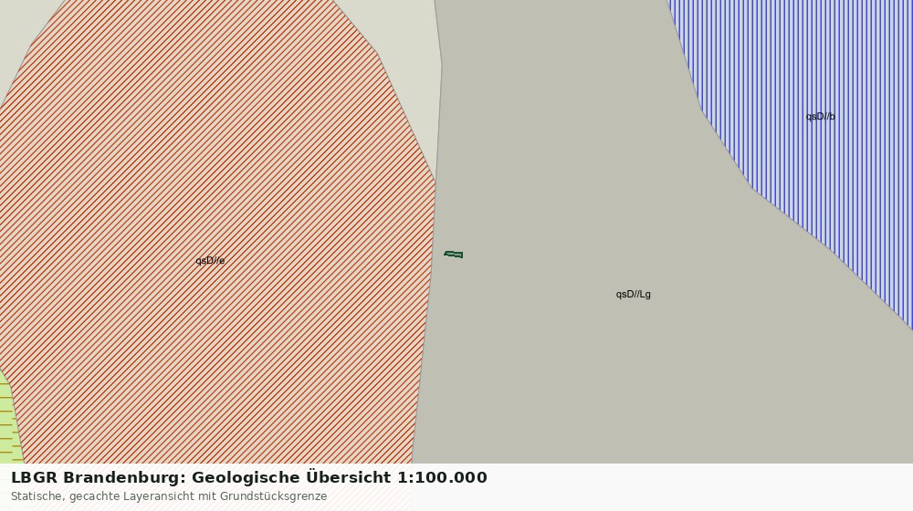 Statische Kartenansicht: LBGR Brandenburg: Geologische Übersicht 1:100.000