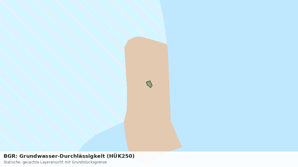 Statische Kartenansicht: BGR: Grundwasser-Durchlässigkeit (HÜK250)