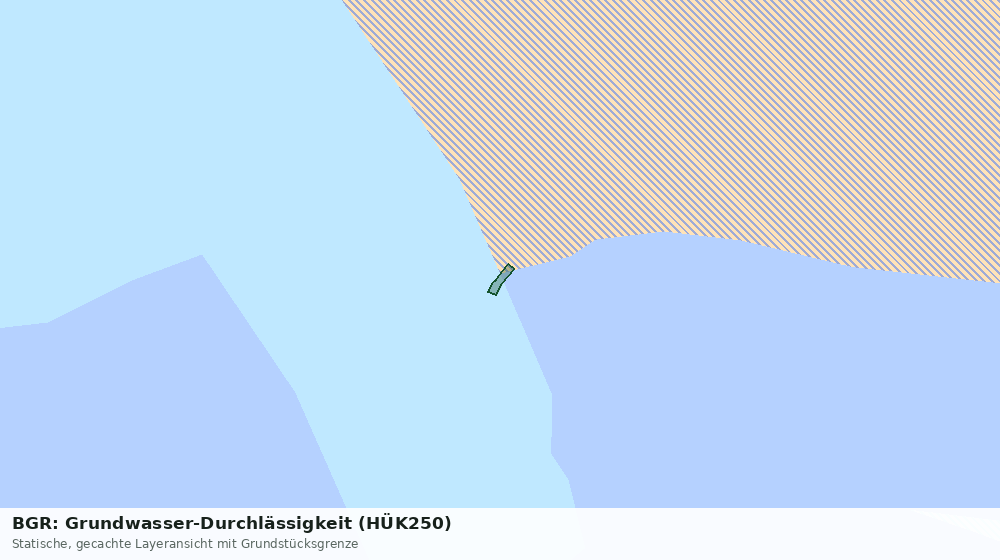 Statische Kartenansicht: BGR: Grundwasser-Durchlässigkeit (HÜK250)