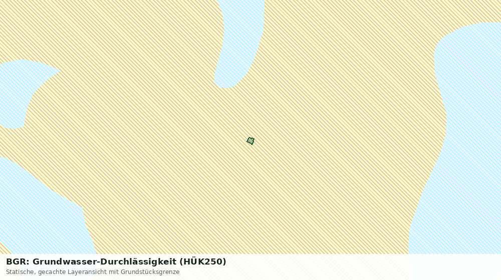Statische Kartenansicht: BGR: Grundwasser-Durchlässigkeit (HÜK250)
