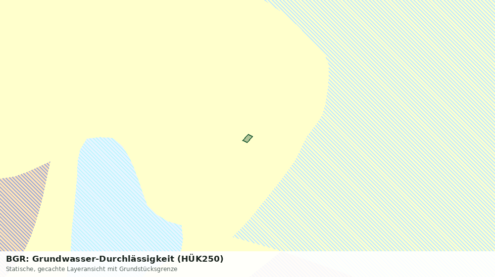 Statische Kartenansicht: BGR: Grundwasser-Durchlässigkeit (HÜK250)