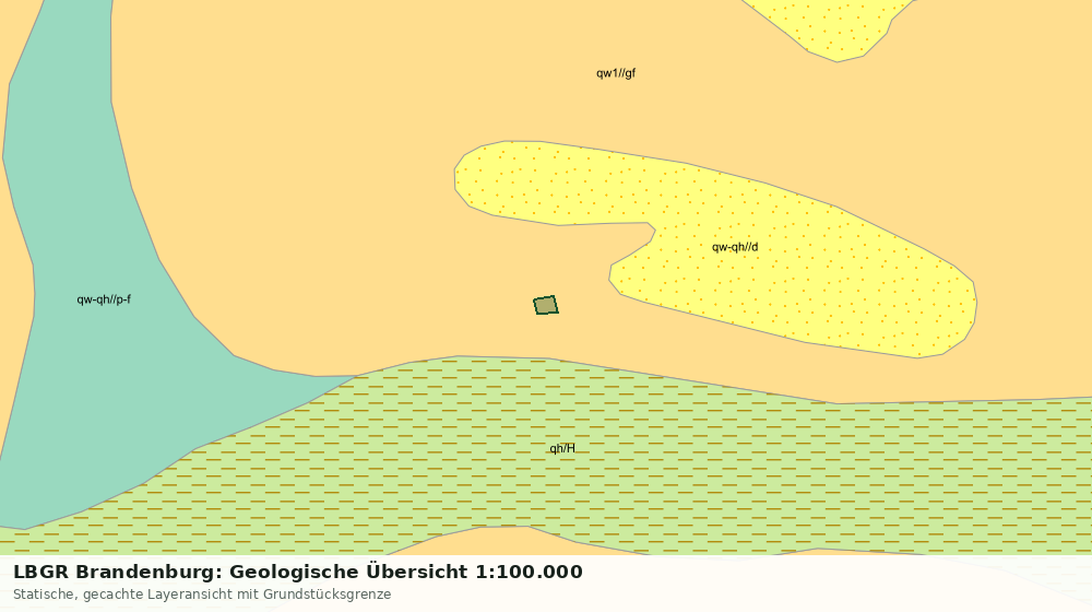 Statische Kartenansicht: LBGR Brandenburg: Geologische Übersicht 1:100.000