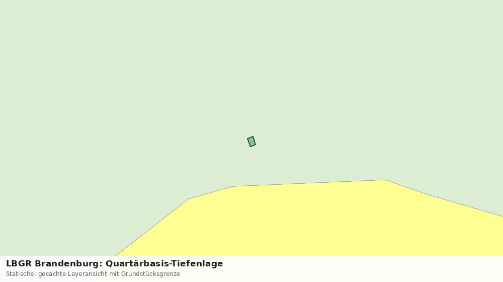 Statische Kartenansicht: LBGR Brandenburg: Quartärbasis-Tiefenlage