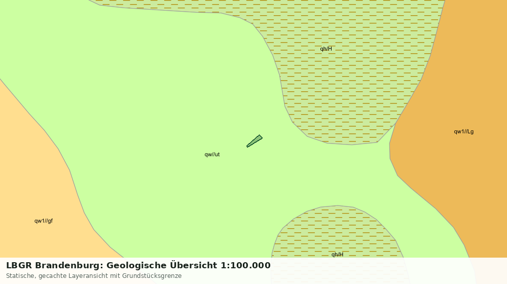 Statische Kartenansicht: LBGR Brandenburg: Geologische Übersicht 1:100.000