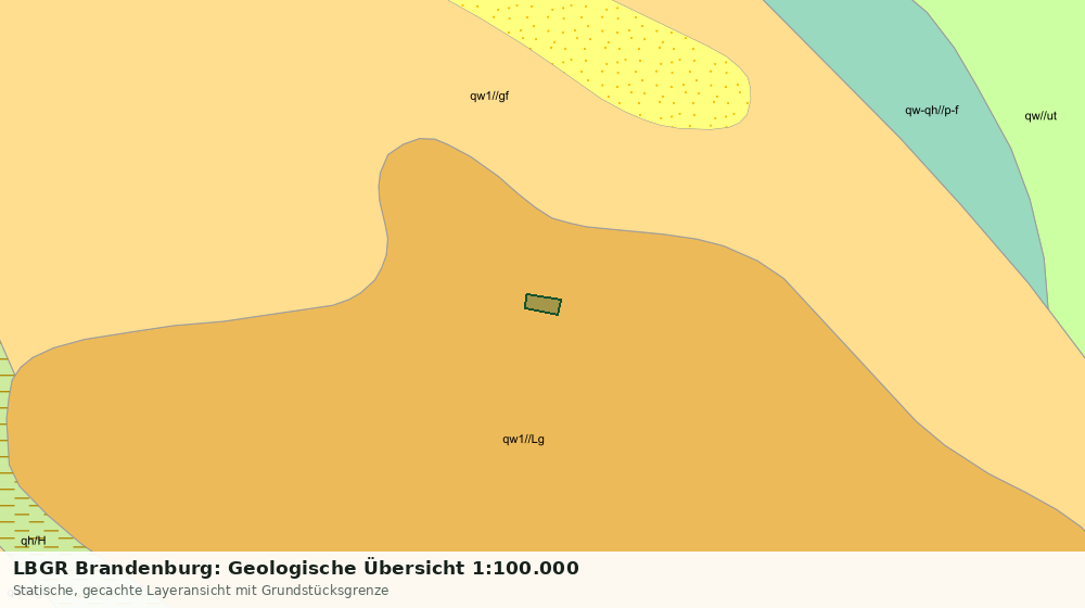 Statische Kartenansicht: LBGR Brandenburg: Geologische Übersicht 1:100.000