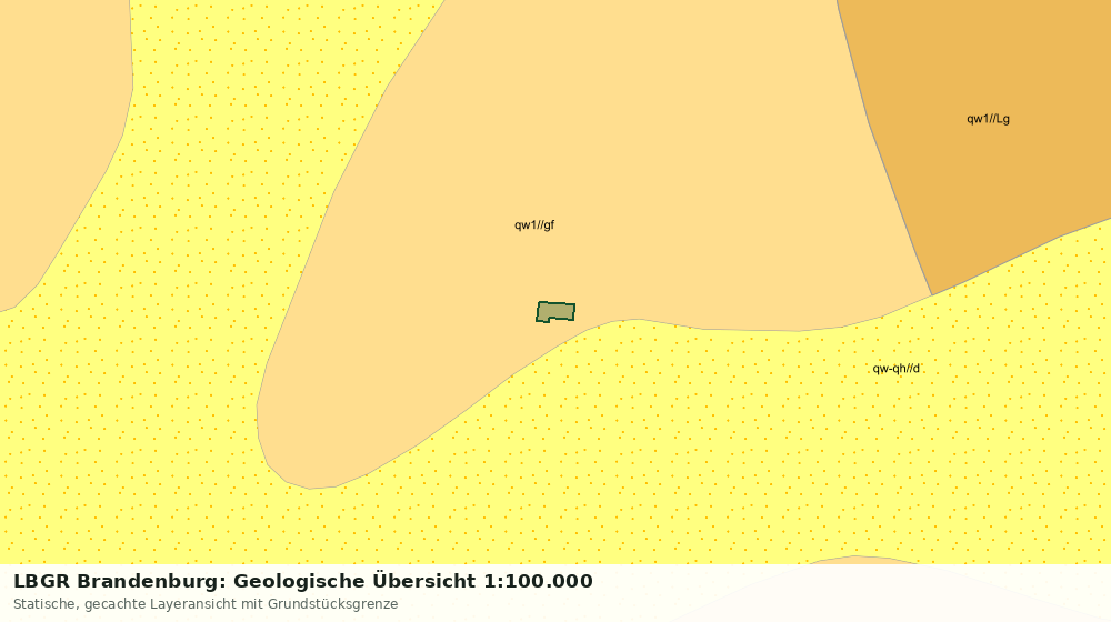 Statische Kartenansicht: LBGR Brandenburg: Geologische Übersicht 1:100.000